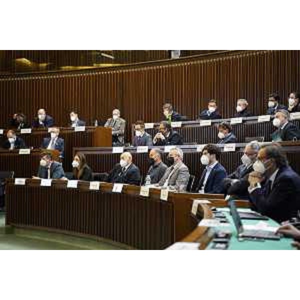 L'Aula durante i lavori - L'Aula durante i lavori