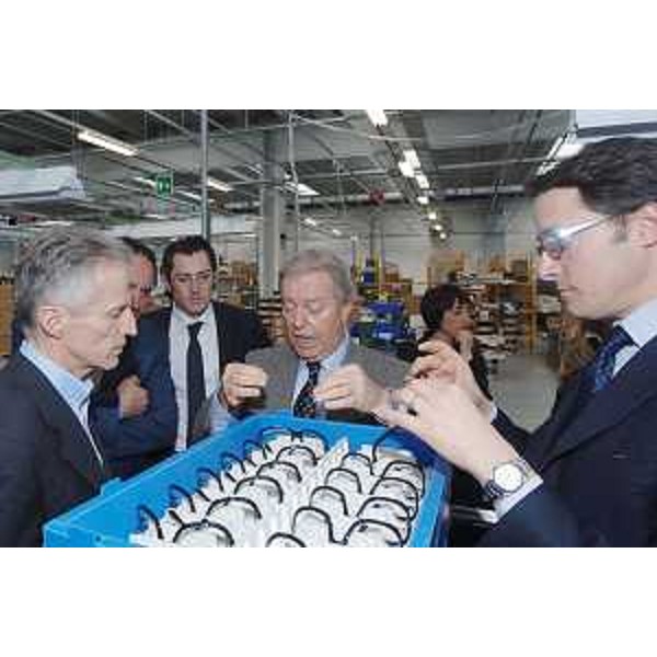 Il Presidente della Regione visita uno stabilimento industriale a Precenicco. (Precenicco 04/04/08)