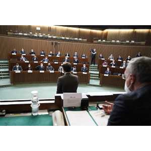 L'intervento in Aula del governatore Fvg, Massimiliano Fedriga - L'intervento in Aula del governatore Fvg, Massimiliano Fedriga