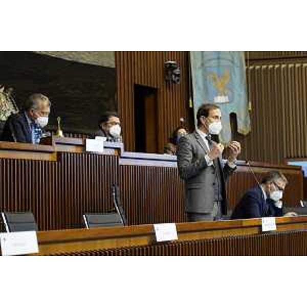 L'intervento in Aula del governatore Fvg, Massimiliano Fedriga - L'intervento in Aula del governatore Fvg, Massimiliano Fedriga