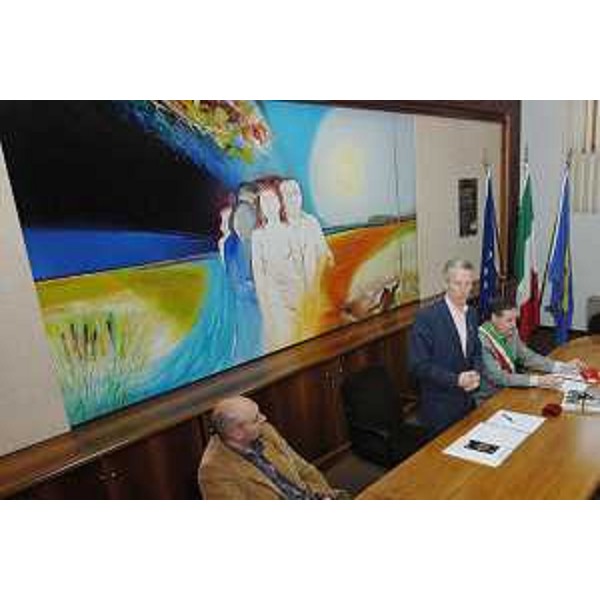 Il Presidente della Regione accolto nel Municipio di Bagnaria Arsa. (Bagnaria Arsa 08/04/08) 