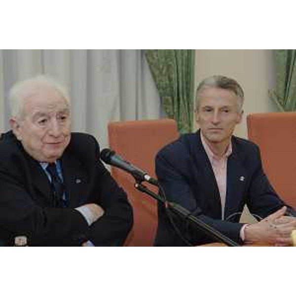 Il Presidente emerito della Repubblica Francesco Cossiga e il Presidente della Regione in Municipio a Gorizia. (Gorizia 08/04/08)