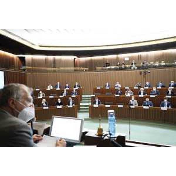 Il presidente del Cr Fvg, Piero Mauro Zanin, ricorda in Aula la figura di Dario rinaldi - Il presidente del Cr Fvg, Piero Mauro Zanin, ricorda in Aula la figura di Dario rinaldi