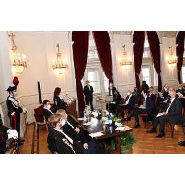 Il governatore Fedriga all'inaugurazione dell'anno giudiziario del Tar Fvg nel palazzo della Prefettura di Trieste - Il governatore Fedriga all'inaugurazione dell'anno giudiziario del Tar Fvg nel palazzo della Prefettura di Trieste 