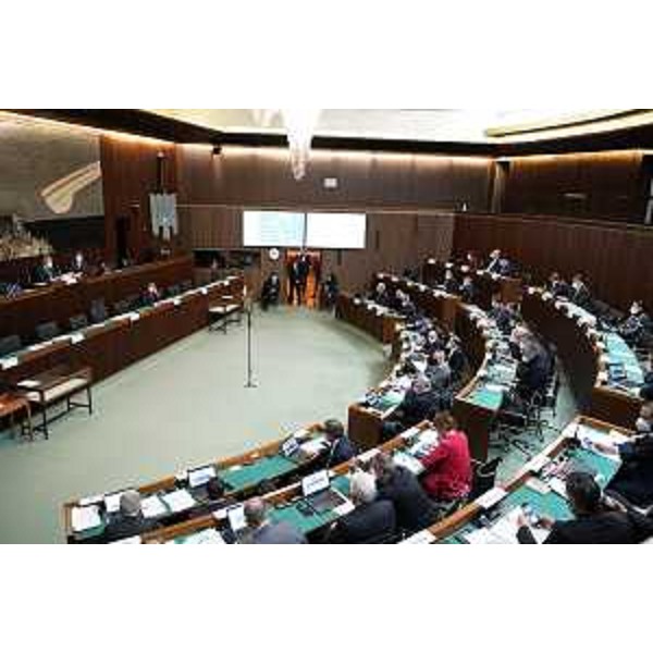 L'Aula durante i lavori - L'Aula durante i lavori