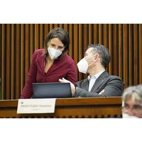 Chiara Da Giau (Pd) e Massimo Moretuzzo (Patto) - Chiara Da Giau (Pd) e Massimo Moretuzzo (Patto)