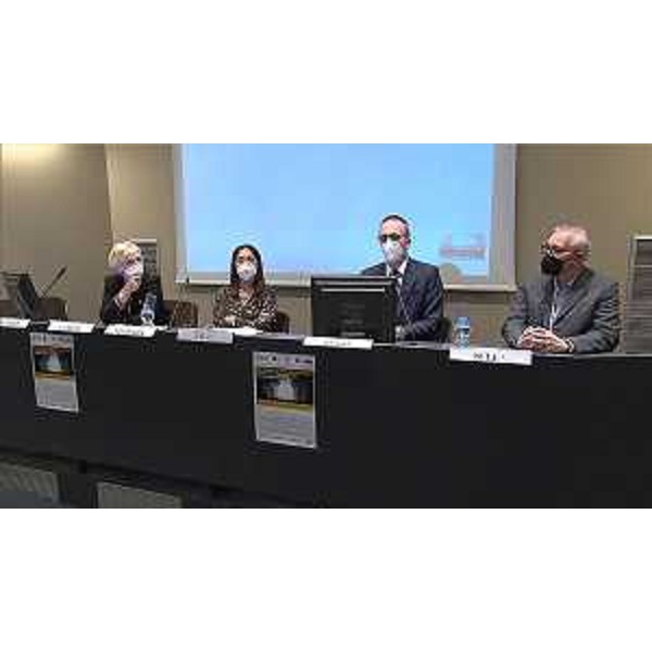 Francesca Larese, Maria Dolores Ferrara, il vicepresidente Francesco Russo e Giorgio Sclip - Francesca Larese, Maria Dolores Ferrara, il vicepresidente Francesco Russo e Giorgio Sclip