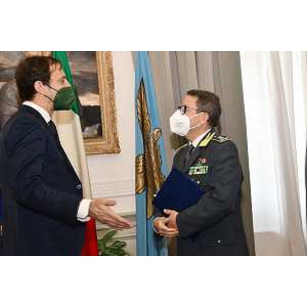 Il governatore Fedriga e il generale Iovino - Il governatore Fedriga e il generale Iovino