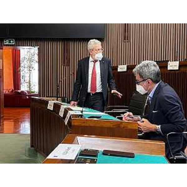 Furio Honsell (Open Sinistra Fvg) e Tiziano Centis (Cittadini) - Furio Honsell (Open Sinistra Fvg) e Tiziano Centis (Cittadini)