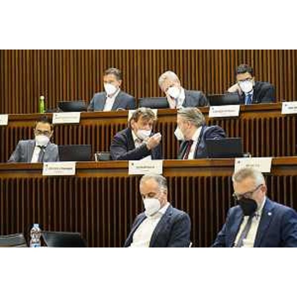 L'Aula durante i lavori - L'Aula durante i lavori