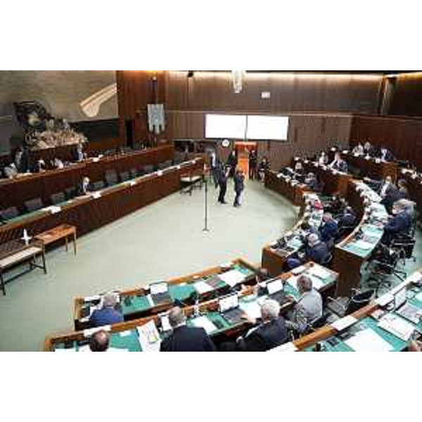 L'Aula durante i lavori - L'Aula durante i lavori