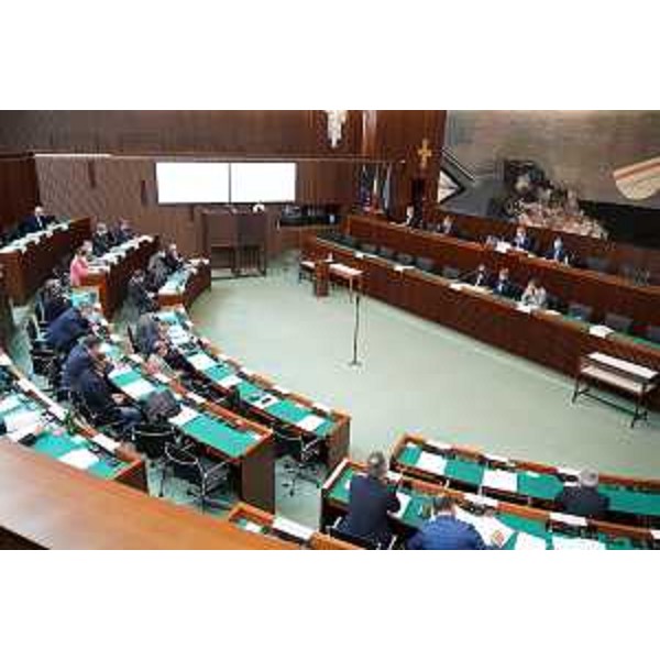 L'Aula durante i lavori - L'Aula durante i lavori