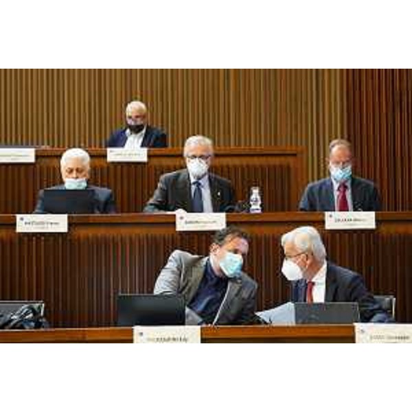 L'Aula durante i lavori - L'Aula durante i lavori