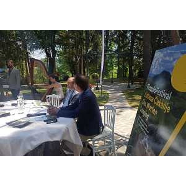 Un altro momento della presentazione del festival che si è tenuta al Castello di Spessa a Capriva del Friuli - Un altro momento della presentazione del festival che si è tenuta al Castello di Spessa a Capriva del Friuli