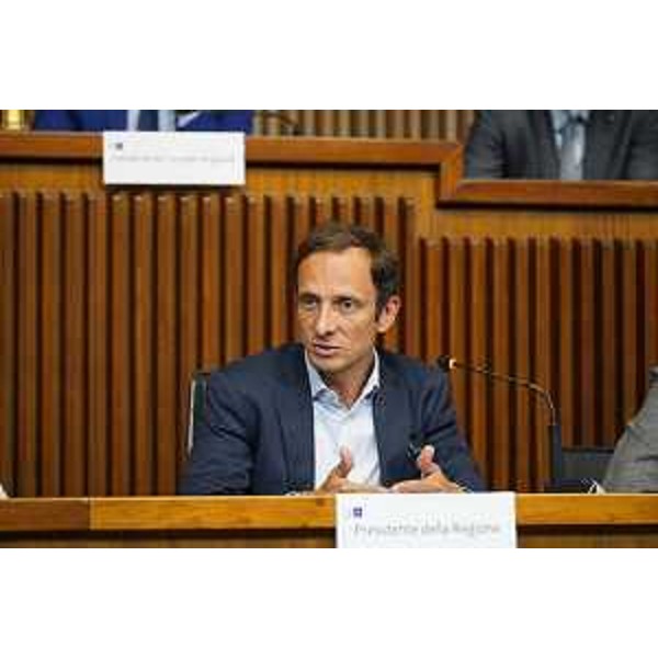 L'intervento del governatore Massimiliano Fedriga - L'intervento del governatore Massimiliano Fedriga 
