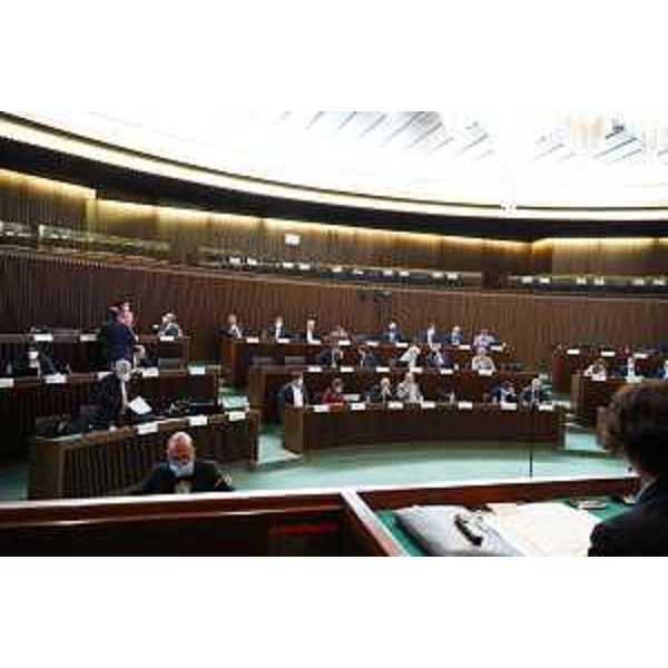 L'Aula durante i lavori - L'Aula durante i lavori