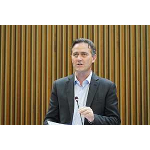 Il capogruppo del Patto per l'Autonomia, Massimo Moretuzzo - Il capogruppo del Patto per l'Autonomia, Massimo Moretuzzo