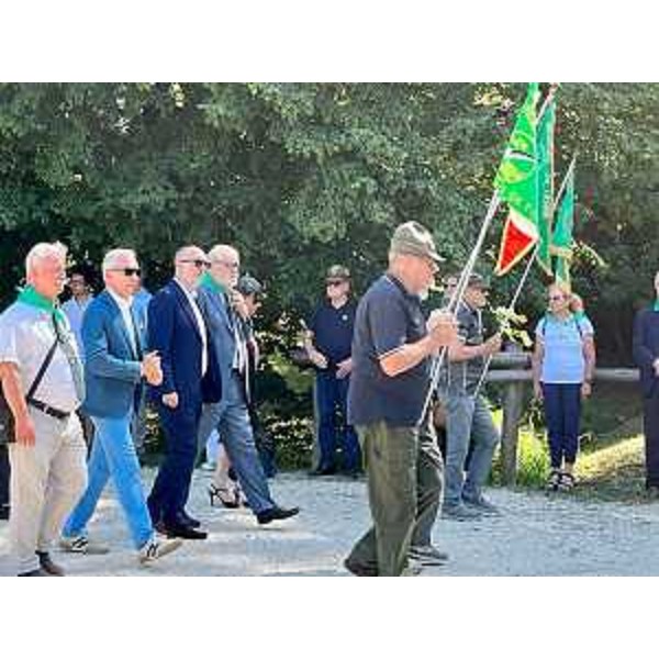 Un momento della commemorazione. - Un momento della commemorazione.