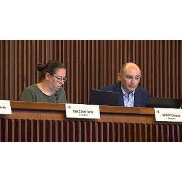 laria Dal Zovo con il collega Cristian Sergo (LM5S) - laria Dal Zovo con il collega Cristian Sergo (LM5S)