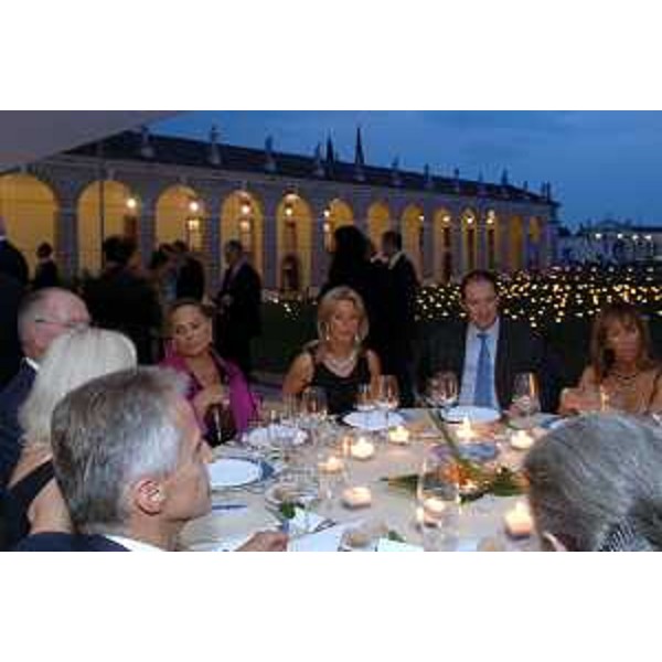 Riccardo Illy (Presidente Regione Friuli Venezia Giulia) nel corso della cena di gala a Villa Manin