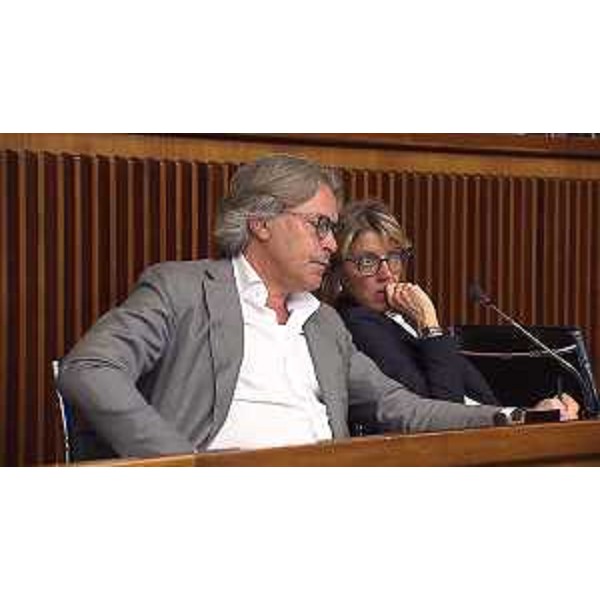 Gli assessori regionali Sergio Emidio Bini (Att. produttive e Turismo) e Barbara Zilli (Finanze) - Gli assessori regionali Sergio Emidio Bini (Att. produttive e Turismo) e Barbara Zilli (Finanze)