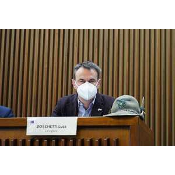 Il consigliere regionale della Lega, Luca Boschetti - Il consigliere regionale della Lega, Luca Boschetti