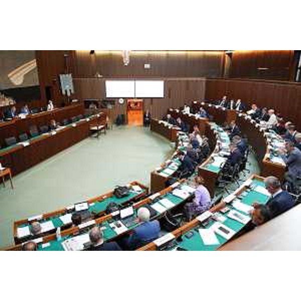 L'Aula durante i lavori - L'Aula durante i lavori