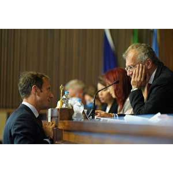 Il governatore Massimiliano Fedriga con il presidente del Cr Fvg, Piero Mauro Zanin - Il governatore Massimiliano Fedriga con il presidente del Cr Fvg, Piero Mauro Zanin