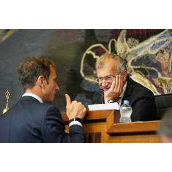 Il presidente del Cr Fvg, Piero Mauro Zanin (a dx), con Massimiliano Fedriga - Il presidente del Cr Fvg, Piero Mauro Zanin (a dx), con Massimiliano Fedriga