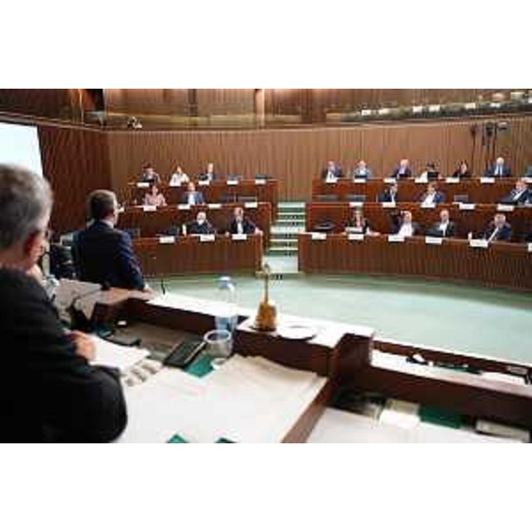 L'Aula durante i lavori - L'Aula durante i lavori