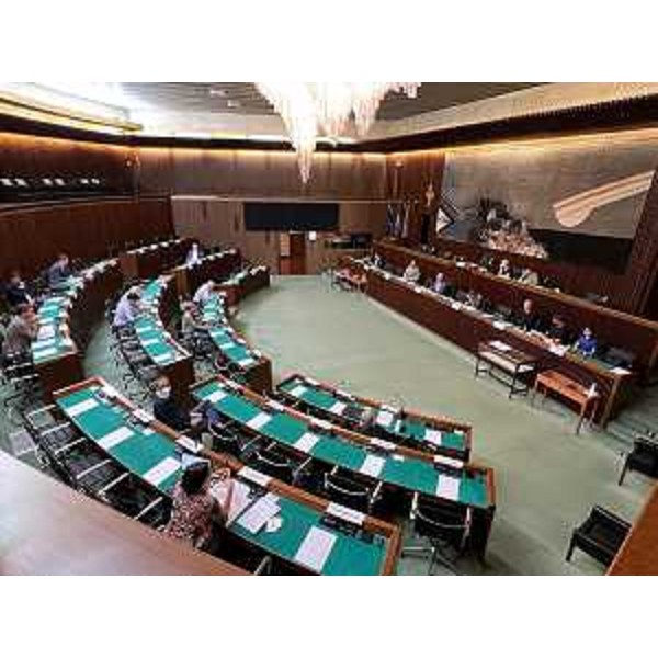 La VI Commissione riunita nell'aula consiliare - La VI Commissione riunita nell'aula consiliare