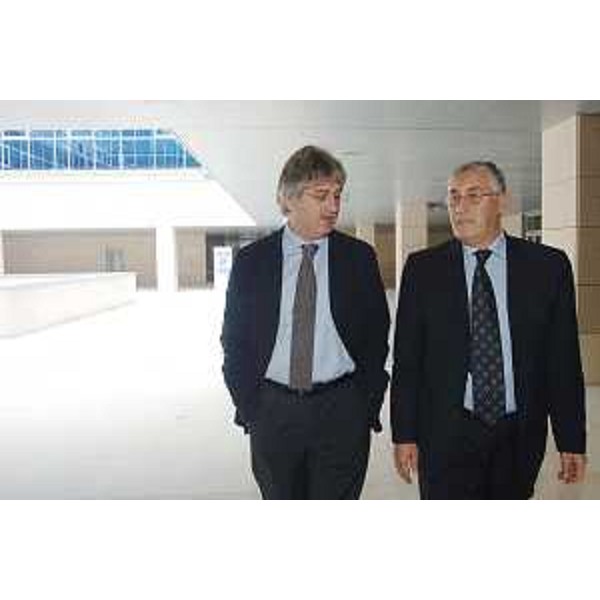 Renzo Tondo (Presidente Friuli Venezia Giulia) con Ivo Salemme (Prefetto Udine). (Udine 09/06/08)