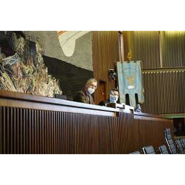 Il presidente del Cr Fvg in Aula - Il presidente del Cr Fvg in Aula