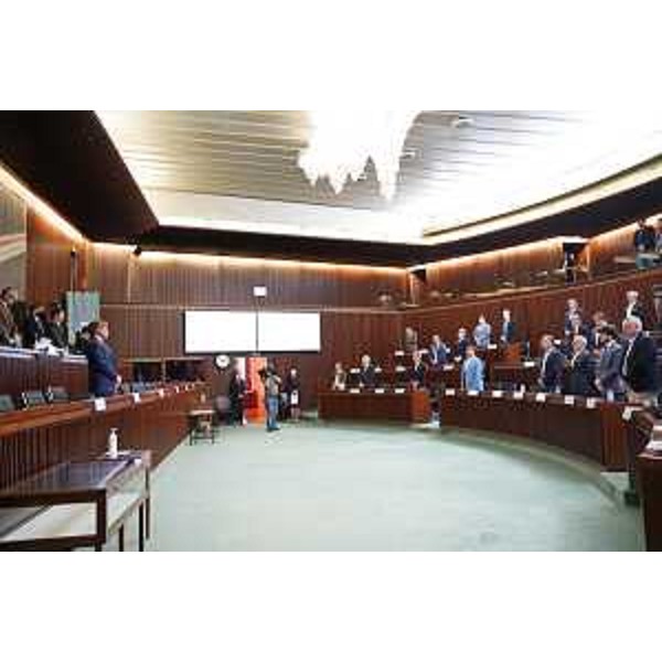 L'Aula durante la commemorazione - L'Aula durante la commemorazione