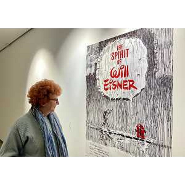 L'assessore regionale alla Cultura Tiziana Gibelli al Paff! per la presentazione della mostra dedicata a Will Eisner. - L'assessore regionale alla Cultura Tiziana Gibelli al Paff! per la presentazione della mostra dedicata a Will Eisner.