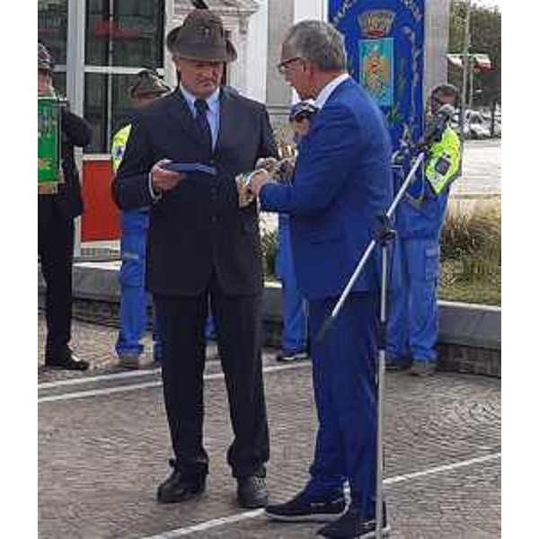 Umberto Tavano e il presidente Zanin - Umberto Tavano e il presidente Zanin