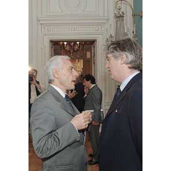 Renzo Tondo (Presidente Friuli Venezia Giulia) con Giovanni Balsamo (Prefetto Trieste) alla Conferenza regionale delle Autorità di Pubblica sicurezza a Trieste. (Trieste 18/06/08)