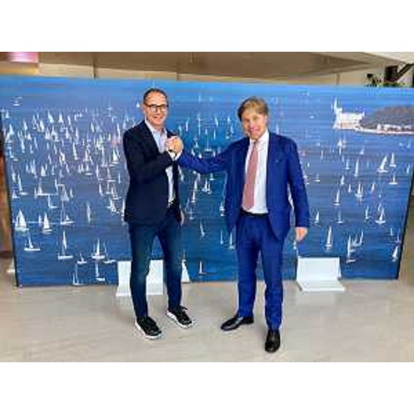 L'assessore Bini e il presidente della Svbg Gialuz - L'assessore Bini e il presidente della Svbg Gialuz