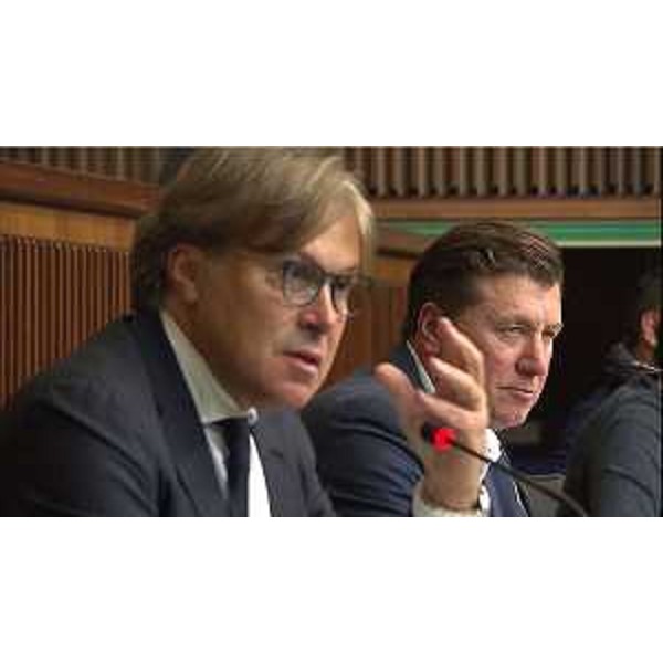 L'assessore alle Attività produttive, Sergio Emidio Bini, e il presidente della II Commissione consiliare, Alberto Budai (Lega) - L'assessore alle Attività produttive, Sergio Emidio Bini, e il presidente della II Commissione consiliare, Alberto Budai (Lega)