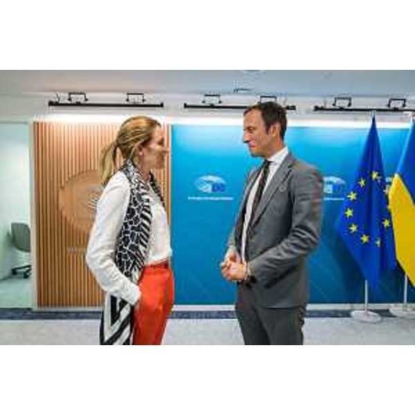 Massimiano Fedriga e Roberta Metsola - Massimiano Fedriga e Roberta Metsola