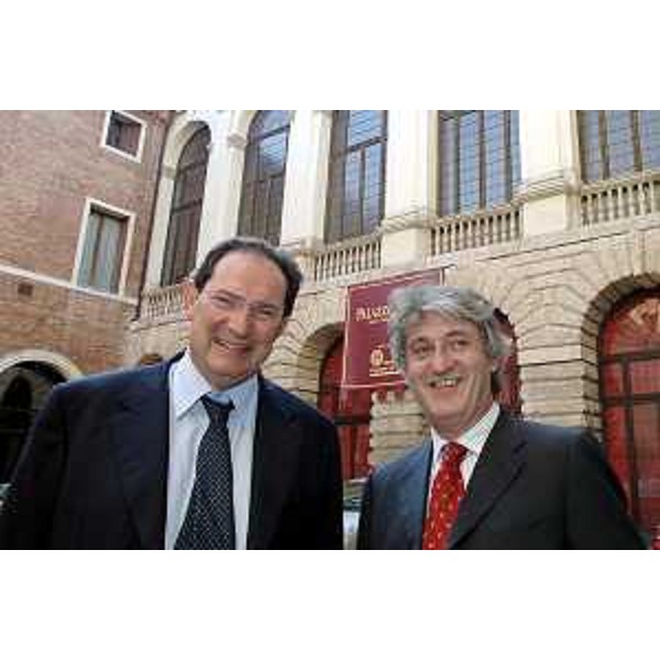 Renzo Tondo (Presidente Regione Friuli Venezia Giulia) e Giancarlo Galan (Presidente Regione Veneto). (Vicenza 23/06/08)