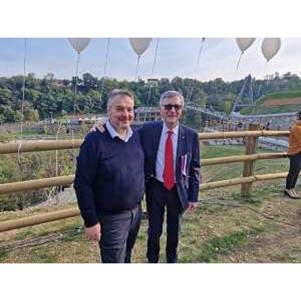 Il consigliere regionale Diego Bernardis (Lega) iniseme al presidente del Gect Go, Paolo Petiziol - Il consigliere regionale Diego Bernardis (Lega) iniseme al presidente del Gect Go, Paolo Petiziol 