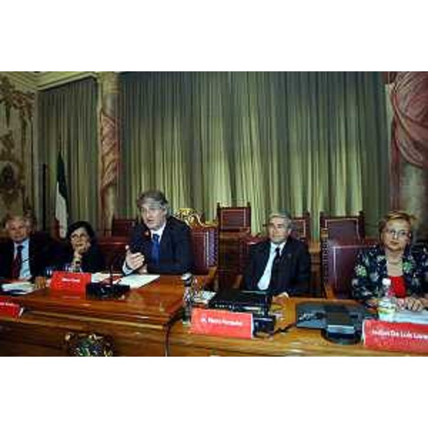 Renzo Tondo (Presidente Regione Friuli Venezia Giulia) interviene durante la presentazione dei risultati del progetto "Equal EssErCi". (Udine 25/06/08)