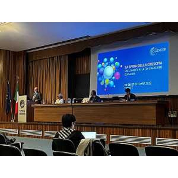 Lassessore regionale a Patrimonio e sistemi informativi Sebastiano Callari allevento "La sfida della crescita - Dallunicità alla co-creazione di valore", organizzato a Trieste nellaula magna della Sissa dalla Conferenza permanente dei direttori degli enti pubblici di ricerca italiani (Codiger) - Lassessore regionale a Patrimonio e sistemi informativi Sebastiano Callari allevento "La sfida della crescita - Dallunicità alla co-creazione di valore", organizzato a Trieste nellaula magna della Sissa dalla Conferenza permanente dei direttori degli enti pubblici di ricerca italiani (Codiger)