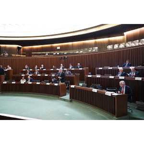 L'Aula durante i lavori - L'Aula durante i lavori