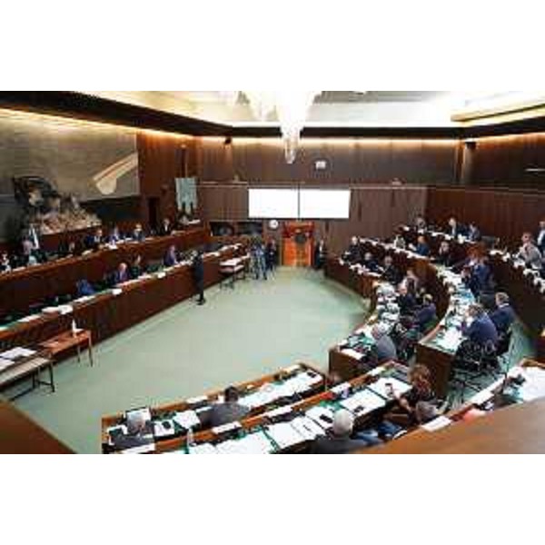 L'aula durante i lavori - L'aula durante i lavori