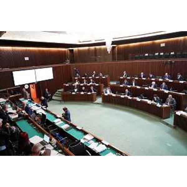 L'Aula durante i lavori - L'Aula durante i lavori