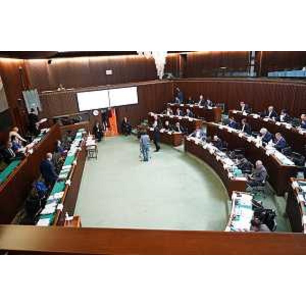 L'Aula durante i lavori - L'Aula durante i lavori