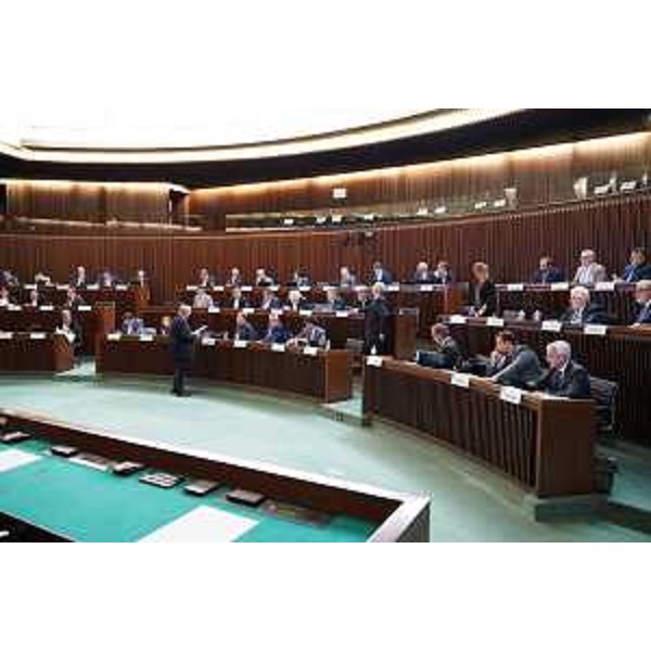 L'aula durante i lavori - L'aula durante i lavori