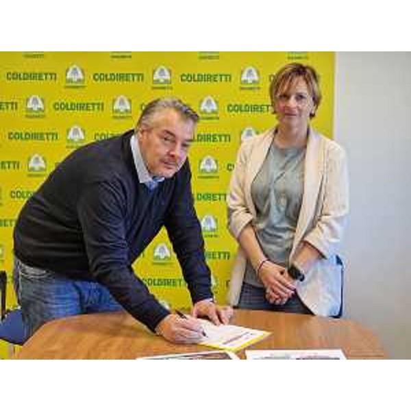 Diego Bernardis (Lega) con Angela Bortoluzzi (Coldiretti Gorizia) - Diego Bernardis (Lega) con Angela Bortoluzzi (Coldiretti Gorizia)